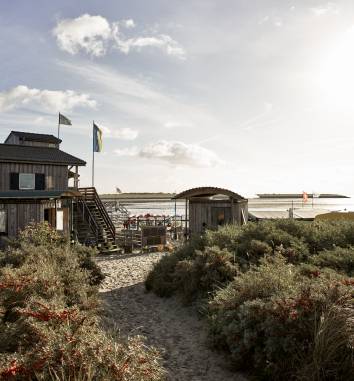 Holzhaus am Strand von Norderney