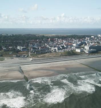 Panoramablick über die Insel Norderney