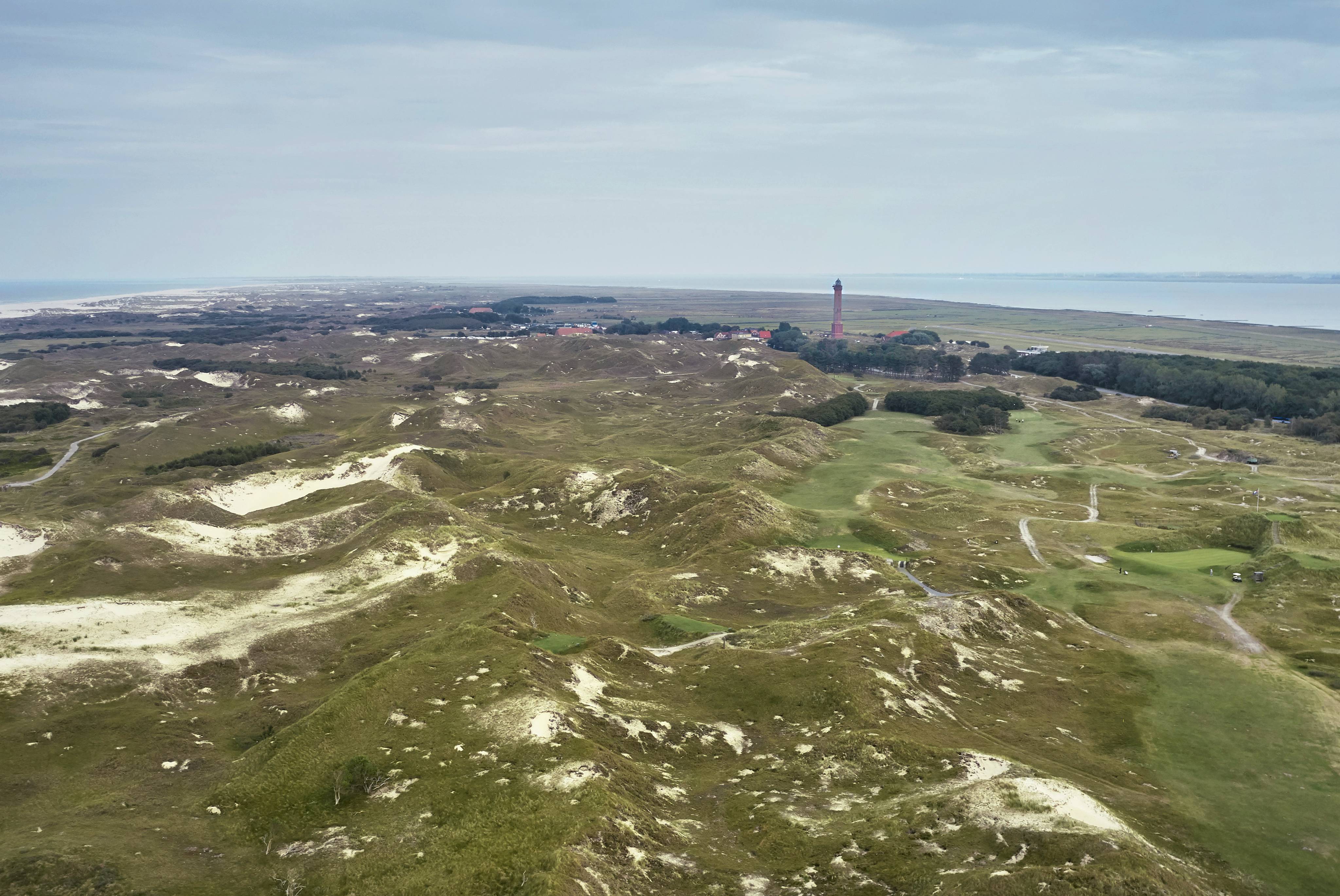 Panoramablick über die Dünen von Norderney